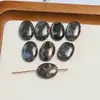 Textura de Piedra Natural Geométrica Irregular Ovalado Cuadrado Redondo Agujero Vertical Cuentas DIY Pendientes Pulsera Pulsera Accesorios
