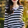 Camisa Base Falsa de Duas Peças para Mulheres, Novo Estilo Primavera e Outono 2026, Tricô Fino de Lã, Blusa de Manga Longa com Gola Redonda e Color-Blocking