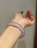 Pulsera de Hielo Versátil de Alta Calidad Ojo de Gato Morado Hielo Barro de Taro - Aura Morada del Este Absolutamente Impresionantes Piedras Preciosas Moradas Naturales Venta al por Mayor