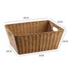 Cesta de Almacenamiento para Revistas de Estudio en Casa Estilo Japonés Caligrafía y Pintura Estante de Almacenamiento para Vino Tinto Estilo Europeo Cesta Tejida para Snacks y Comestibles Cesta para Ropa Sucia