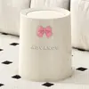 Lixeira de Laço Simples Doméstica Fofa Cachorrinho Sala de Estar Cozinha Quarto Alto Cor Barril de Armazenamento Grande Capacidade