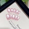 Uñas Portátiles de Fototerapia Hechas a Mano Puras Aurora Sakura Venta al por Mayor Producto Terminado Parche de Uñas Artísticas Reutilizable Gato Extraíble