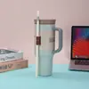 Nova Caneca de Carro 40oz Aço Inoxidável 304 Caneca Térmica Portátil Montada no Carro Grande Capacidade com Canudo Atacado