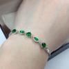 Nueva versión coreana de pulsera de plata esterlina 925 moda para mujer regalo de cumpleaños joyería de cristal de diamante joyería de plata para parejas al por mayor