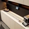 Mantel Estilo Tweed Impermeable y Resistente a Manchas PVC A Prueba de Aceite Gabinete de TV Cuero Anti-quemaduras Encimera Mantel Multifuncional Mesa de Comedor
