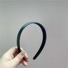 Diadema de cuero sintético estilo coreano, sencilla, retro, estilo francés, elegante, para salir, con sello para el cabello, accesorios para el cabello a la moda que combinan con todo.