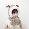 Bonito Sombrero de Protección para Orejas de Bebé con Forro Polar y Acolchado, Set de Dos Piezas para Bebé con Bufanda Integrada, Bonito Sombrero Infantil