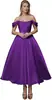 Vestido de Cetim Ombro a Ombro para Comércio Exterior e Vendas Transfronteiriças, Adequado para Noivado, Casamento, Festa de Noiva, Banquete e Vestido de Noite
