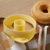 Molde para Donas Americanas con Pinzas para Sumergir, Herramienta de Molde para Donas, Suministros para Hornear, Herramientas de Cocina de Plástico Grandes