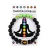 Tilani Europa e América Colorido Homens e Mulheres Pedra Natural Cristal Alívio da Ansiedade Mandala Yoga Meditação Pulseira Pulseira