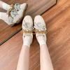 Zapatos de Padre de Suela Gruesa de Invierno Estilo Celebridad de Internet para Mujer, Tenis Retro para Mujer, Zapatos Versátiles con Bloques de Color Estilo Forrest Gump