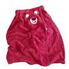 Set de Toallas de Oso Fresa, Toalla Facial Linda de Dibujos Animados, Toalla de Playa Gruesa Absorbente, Toalla de Terciopelo Coral, Juego de Dos Piezas de Toalla de Baño