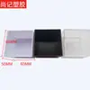Caixa de Armazenamento com Botão de Material de Prateleira Branco Preto Transparente 6*6*5cm Caixa de Exibição de Peças de Ferragem