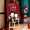 Decoração de Placa de Boas-Vindas para Noivado, Placa de Banquete de Casamento Novo Estilo Chinês, Suprimentos de Placa Guia de Casamento, Personalização de Placa KT de Entrada