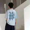 Camiseta de Manga Corta para Niños Verano 2026 Nueva Elegante Moderna Superior para Niños Mayores Camiseta de Media Manga para Niños de Verano