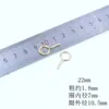 Gancho de joia de unha de chifre de ovelha diy metal cerâmica macia pulseira pingente fivela bolsa de material olho de ovelha acessórios de unha pingente Madeira