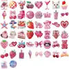 50 Pegatinas Rosa Rosa Pintadas Graffiti Cuaderno Teléfono Móvil Portátil Maleta Cuaderno Pegatinas Decorativas