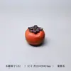 Adornos de frutas y verduras tallados en sándalo, mini manzanas realistas, naranjas, calabazas, artículos creativos de decoración para el hogar