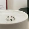 Plata de Ley 925 Diseño Nicho Coreano Piedra Ojo de Gato de Color Amor Anillo de Bambú Moda Femenina Anillo de Dedo Distintivo