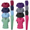 Ropa de Lavado a Mano Lista para Usar para Doctoras, Ropa Quirúrgica de Manga Corta para Enfermeras de Hospital de Mascotas, Ropa Elástica de Secado Rápido para Lavado a Mano