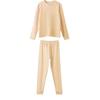 Ropa interior térmica para niñas Niños grandes Estudiantes de secundaria Lana Seda Terciopelo Alemán Juventud Ropa de Otoño y Traje de Pantalón Invierno