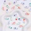 Simples Colorido Fofo Cerâmica Pintado à Mão Peixe Pequeno Contas Artesanal DIY Pulseira de Contas Soltas Acessórios de Cabelo Enfeites Acessórios Materiais