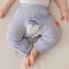 Pantalones de Entrepierna Abierta para Bebés, Pantalones de Algodón Puro de Verano para Bebés, Pantalones de Fondo Ancho para Niños, Estilo Delgado, Clase A, para Usar al Aire Libre