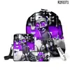 2025 Hombre de Palo de Madera Transfronterizo Shan Hai Jing Tungtungtung Mochila Escolar Mochila de Hombro Estuche Tres Piezas