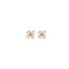Pendientes Yilu de plata de ley S925 chapados en oro con perla y trébol de cuatro hojas, elegantes, versátiles, modernos, exquisitos, adecuados para el uso diario