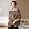 Nuevo Abrigo Corto de Primavera y Otoño para Mamá de Mediana Edad, Top de Primavera para Mujer de Mediana Edad, Chaqueta Trench de Moda Elegante