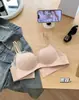 Lingerie Sexy em V para Mulheres com Seios Pequenos, Efeito Realçador e Ampliador, Patchwork de Renda Brilhante Sem Costura, Sutiã com Bojo em Palma Anti-Queda