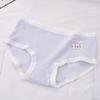 Ropa Interior Hilo Cintura Baja Algodón Puro para Mujer Algodón Infantil Tejido de Algodón Transpirable Calzones Bragas para Mujer Estudiante Nueva