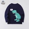 2025 Nuevo Otoño e Invierno Ropa Casual Versátil para Niños Suéter de Cuello Redondo Camiseta de Manga Larga con Estampado Simple Consignación de Fábrica