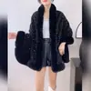Nuevo Chal Otoño e Invierno para Mujer Cheongsam Capa Engrosada Versátil de Gama Alta Cálida Forrada de Polar Lentejuelas Moda Ropa de Abrigo