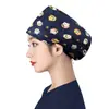 Gorro Quirúrgico de Algodón Puro para Cabeza Grande para Hombres y Mujeres, Gorro de Trabajo, Gorro de Enfermera, Gorro de Dibujos Animados Elástico Venta al por Mayor