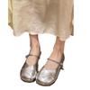 Sapatos de couro pequenos de rua fritos estilo coreano de alto valor para mulheres 2024 populares online novos de longa data não cansam os pés sapatos Mary Jane de uma tira