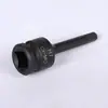 Hexágono soquete 1/2 pistola de ar comprimido de uma peça cabeça de lote pneumática hexagonal chave de fenda manga ameixa manga hexagonal pistola de ar terno lote