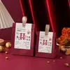 Caixa de Doces 2023 Nova Sacola de Doces de Caqui Caixa de Doces para Casamento Embalagem de Caixa de Presente de Alto Nível Caixa de Doces Suprimentos para Casamento