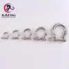 Venta Directa del Fabricante de Grilletes de Aparejo Conexión de Cable de Acero Grillete de Arco de Acero Inoxidable Calidad 304 Grillete Estándar Nacional