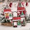 Suprimentos de decoração de Natal transfronteiriços novos Mochila do Papai Noel Bolsa de presente infantil Bolsa de doces Bolsa de maçã infantil