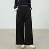 Pantalones de Chándal de Cintura Alta de Bloques de Color de Alta Gama para Mujer, Pantalones Scimitar Holgados Adelgazantes, Pantalones Casuales de Pierna Ancha que Cubren la Piel