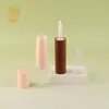 Tubo de Gloss com Cabeça de Pincel, Cosméticos de Maquiagem DIY, Caneta Contorno Dois em Um de 8ml, Corretivo, Materiais de Embalagem para Atacado