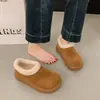 Zapatos de exterior Birkenstock de suela gruesa, tipo mocasín, con forro polar añadido y engrosamiento, zapatos cálidos de pelo sin cordones para mujer, zapatos de algodón, Novedades de Invierno 2026