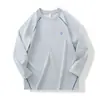 ¡Alternativa Asequible! Diseño de Bloques de Color Exterior Ligero Secado Rápido Deportes Ciclismo Entrenamiento Camiseta de Manga Larga 9185