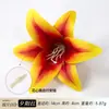 Cabeza de flor de lirio artificial 3D realista, accesorio para el cabello Hanfu, materiales para manualidades DIY, accesorio para fotos de boda, guirnalda de flores, arreglo floral