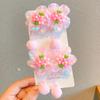 Corda de cabeça de flor super fada infantil Flor de cabeça rosa de menina Bola de cabelo Anel de intestino delgado bebê não machuca elástico de cabelo rabo de cavalo anel de cabelo