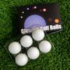 Pelota de golf luminosa LED de venta caliente transfronteriza de Amazon, pelota de golf de práctica de seis colores parpadeantes, suministros de golf