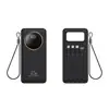 Carregador portátil 10000mAh de alta capacidade com carregamento rápido de 22,5W, cordão de 4 cabos embutido e luz de camping