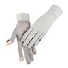 Luvas de protetor solar feminino anti-ultravioleta verão condução ciclismo esportes respirável flip fino luvas de equitação