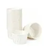 Porta Papel a Prueba de Aceite para Taza Mafen Rizado Color Sólido Portapapel para Taza de Boca Enrollable Portapapel Mafen Portapapel para Pastel de Chifón Portapapel 50